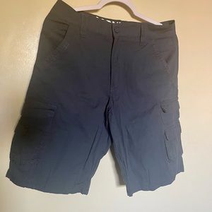 Mens Blue Cargo Shorts